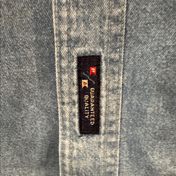 Blue Denim Button-Up Shirt men size medium: WOC: World Of Concrete Fashion - Picture 3 of 5